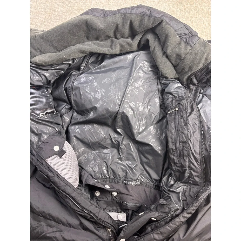 The North Face Summit Series 700 Down Puffer Jacket Mens Large Black Grey Parka